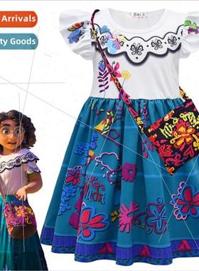 2022 Magic Full Encanto Mirabelle Childrens Dresses Girls Fl