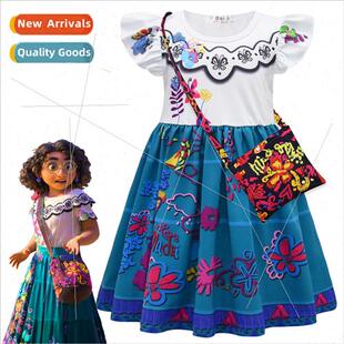 2022 Magic Full Encanto Mirabelle Childrens Dresses Girls Fl