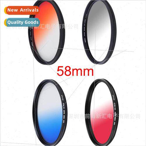 DSLR 37-86mm k filter set Gradient red/orange/blue/gray+soft