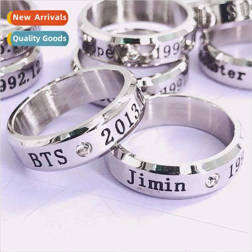 BTS BulletproJunior League  ring stainless steel tanium stee