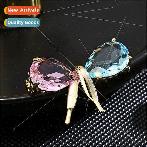 new super flash colorful zirconia bow small brooch Korea ant