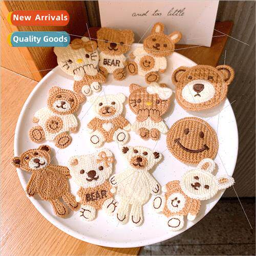 Early fall new knted children bear hair clips cute bangs cli