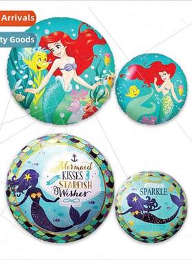 Underwater World Mermaid Aluminum Film Balloon Children Birt