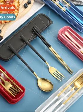 Stainless steel cutlery set household chopsticks spoon Korea