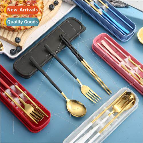Stainless steel cutlery set household chopsticks spoon Korea