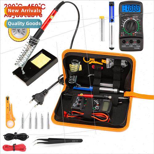 60W Adjustable soldering iron toolk multimeter set home cell