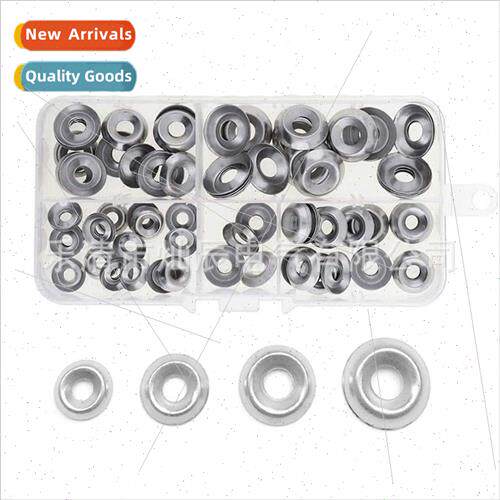 120pcs Boxed 304 Concave Fish Eye Washers Tapered Elastic Ho