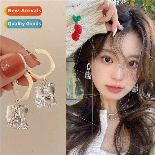 Irregular acrylic ins transparent ice cube niche sweet cool