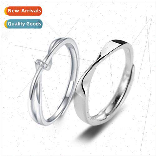 s925 silver couple ring a pair open couple ring gift fashion