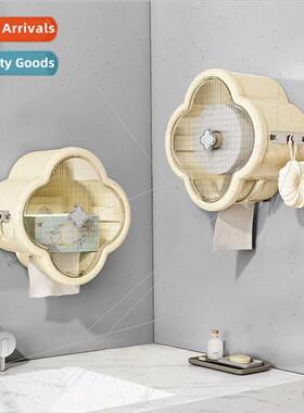 Wall Mounted Toilet Bathroom Shelf Tissue Box Roll Tube Mult