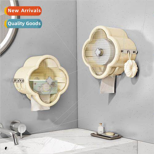 Wall Mounted Toilet Bathroom Shelf Tissue Box Roll Tube Mult