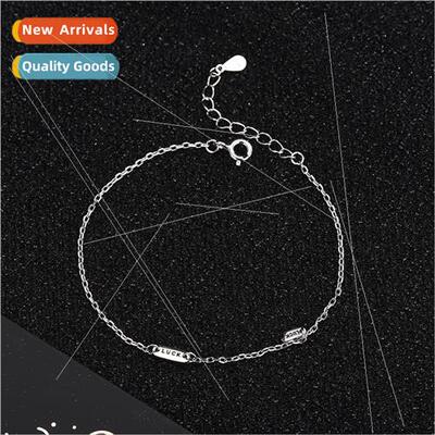 S925 silver Mori cold wind jewelry female creative LUCK silv