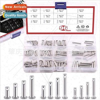 96pcs boxed M3M4M5 304 flat head pins wh holesFlat head pins