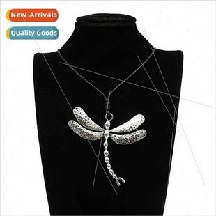 New Europe Women Long Necklace Dragonfly Pendant mple Versat