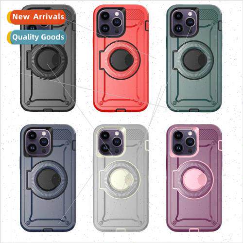 适用13promax magnetic cell phone case 14 finger ring holder