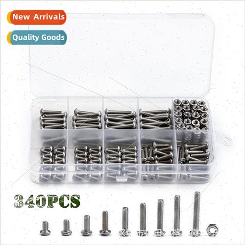 340pcs M3-20 hexagon socket head cap screws wh nuts stainles