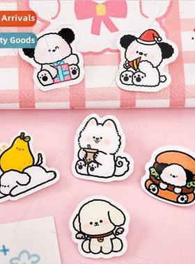 Cartoon puppy brooch student decorative creative badge cute