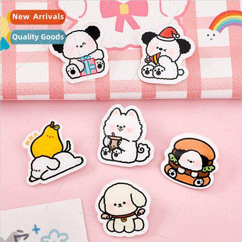 Cartoon puppy brooch student decorative creative badge cute