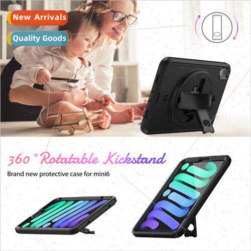 适用ipad tablet case mini6 handheld turntable anti-bending h