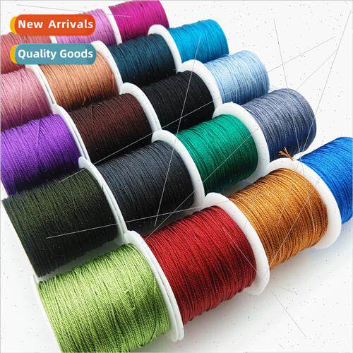 Gold silver colored silk yarn small roll hand-wrapped tag li