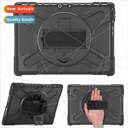 适用Surface Pro8 Tablet Case Swivel StPC+TPU Triple Defense