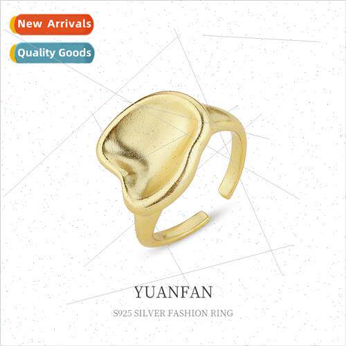 S925 silver finger ring female Europe cold wind niche shaped