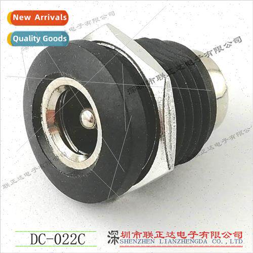 DC socket wh nut DC-022C DC socket wh thread DC5.5*2.1 round