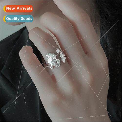 Vintage Chinese leaves leaves open finger ring lerary Mori n