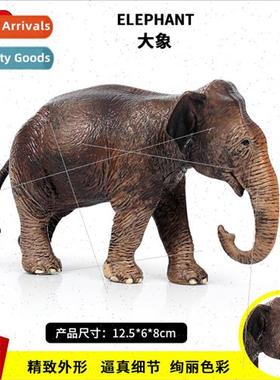 Children wildlife world elephant model toys zoo Asian elepha