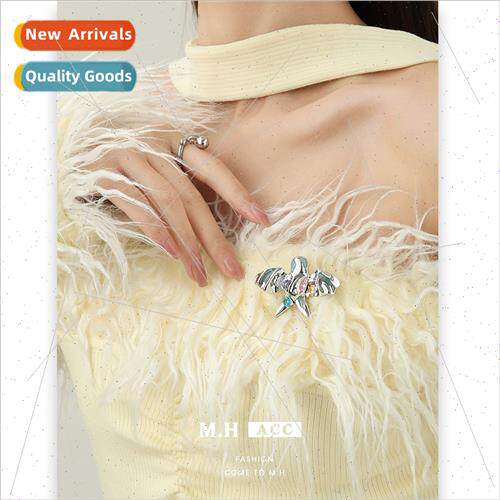 Colorful Diamond Swallow Ke Brooch Female Childish Delicate