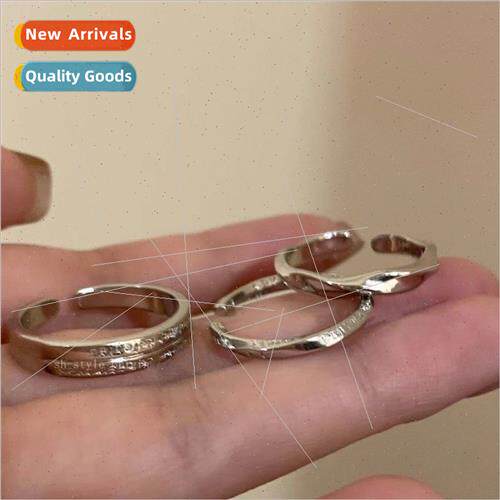 lver color pigment ring set three female ins tide simple ver