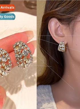 925 silver pin 2023 new full stars ear buckle hundred niche