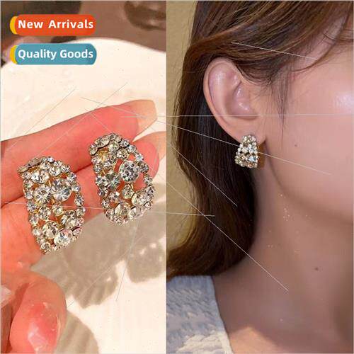 925 silver pin 2023 new full stars ear buckle hundred niche