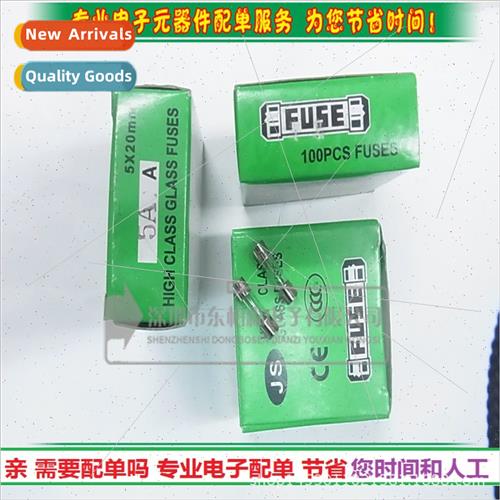 Glass Fuse 1A 250V green box volume 20*5MM Brnew