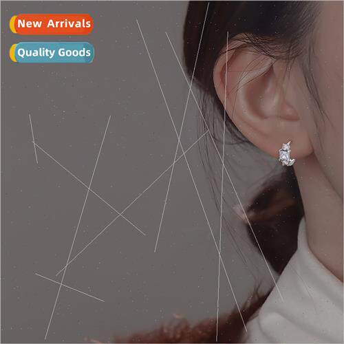 Europe earrings circle earrings female small delicate zircon