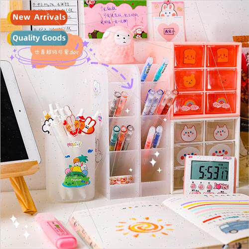 Korea ins organizer simple desktop organizer four compartmen