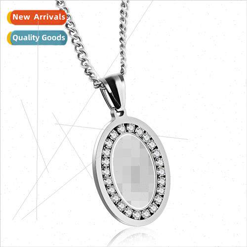 Market Vintage Euro Coin Diamond Encrusted Stainless Steel N