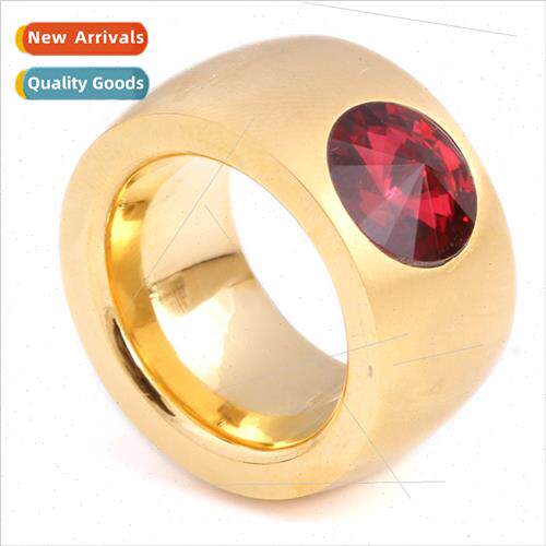 Europe Hundred 14MM Plating Stainless Ring Ladies Tanium Ste