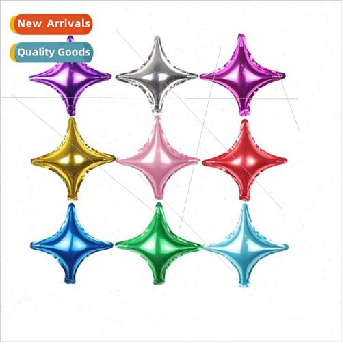 10 inch small four-pointed star aluminum film balloon 24 inc