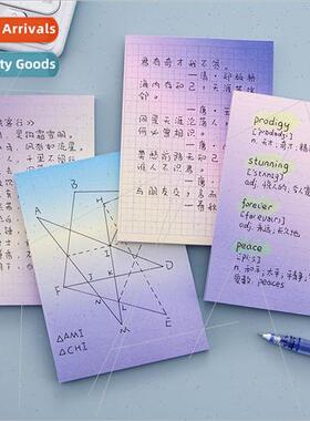 Korea ins sticky note book high value purple gradient tearab