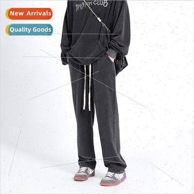 Kanye draped casual pants loose high set versatile pants men