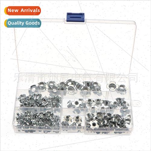 Four-jaw nuts boxed 120pcs galvanized four-jaw T-ring nuts M