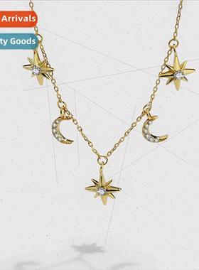 925 silver necklace ins niche fashion collarbone stacking go