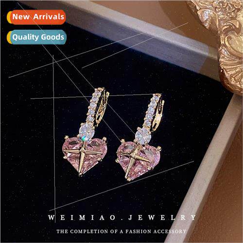 Electroplated mangosteen zirconia earrings earring buckle sw