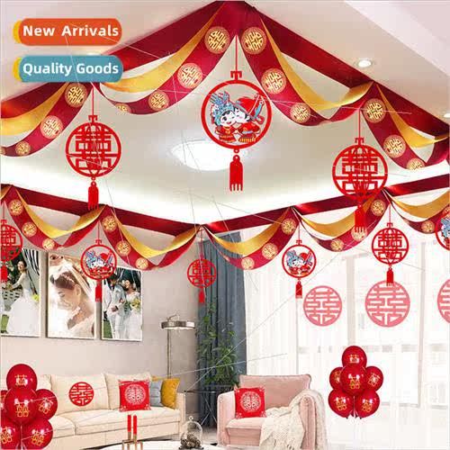 Wedding pull flower wedding room decoration set living room