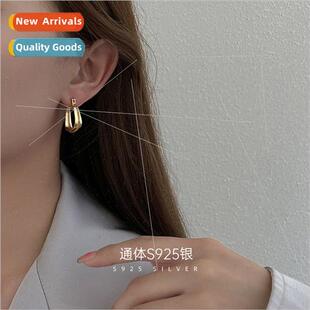 S925 lver Moroccan Irregular Earrings Mo mple Bius Earrings