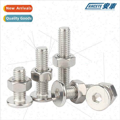 304 thin flat head hexagon socket head cap screws nuts set t
