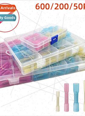 600 200PCS 50PCS Boxed Heat Shrink Medium Connection Termina
