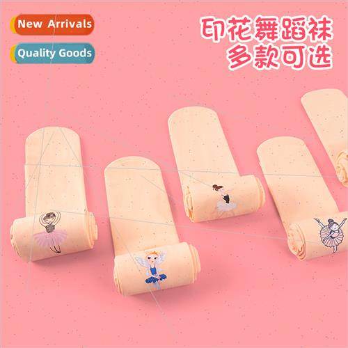 Childrens dance socks spring and summer printing pantyhose g