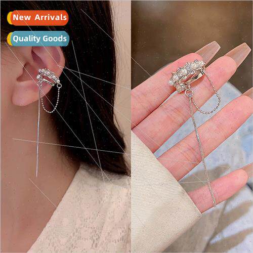 French long tassel ear clips whout ear holes niche minimalis